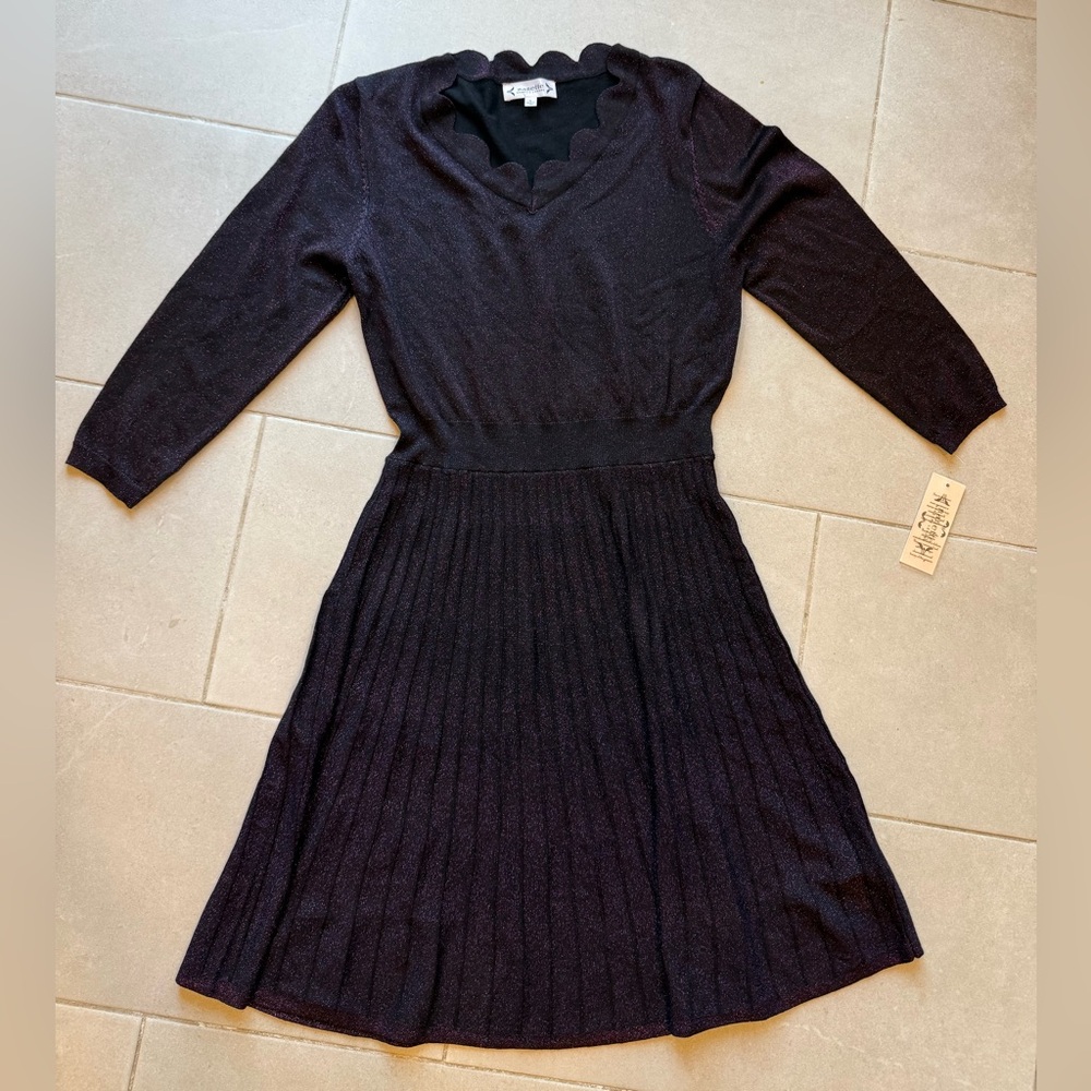 Nanette Lepore purple/black sparkly dress. Size XL